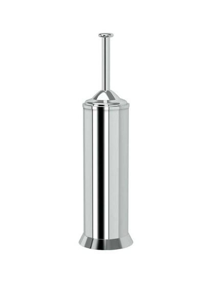 Adina Toilet Brush Holder in Polished Chrome.
